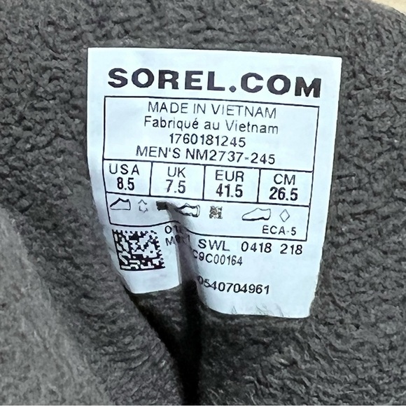 Sorel Grey Buxton Lace Up Boots